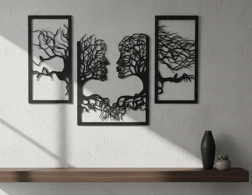 Tree of Life Abstract Trio