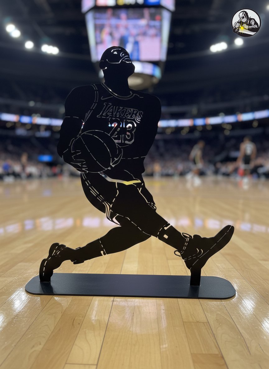 LeBron James Desktop Metal Silhouette