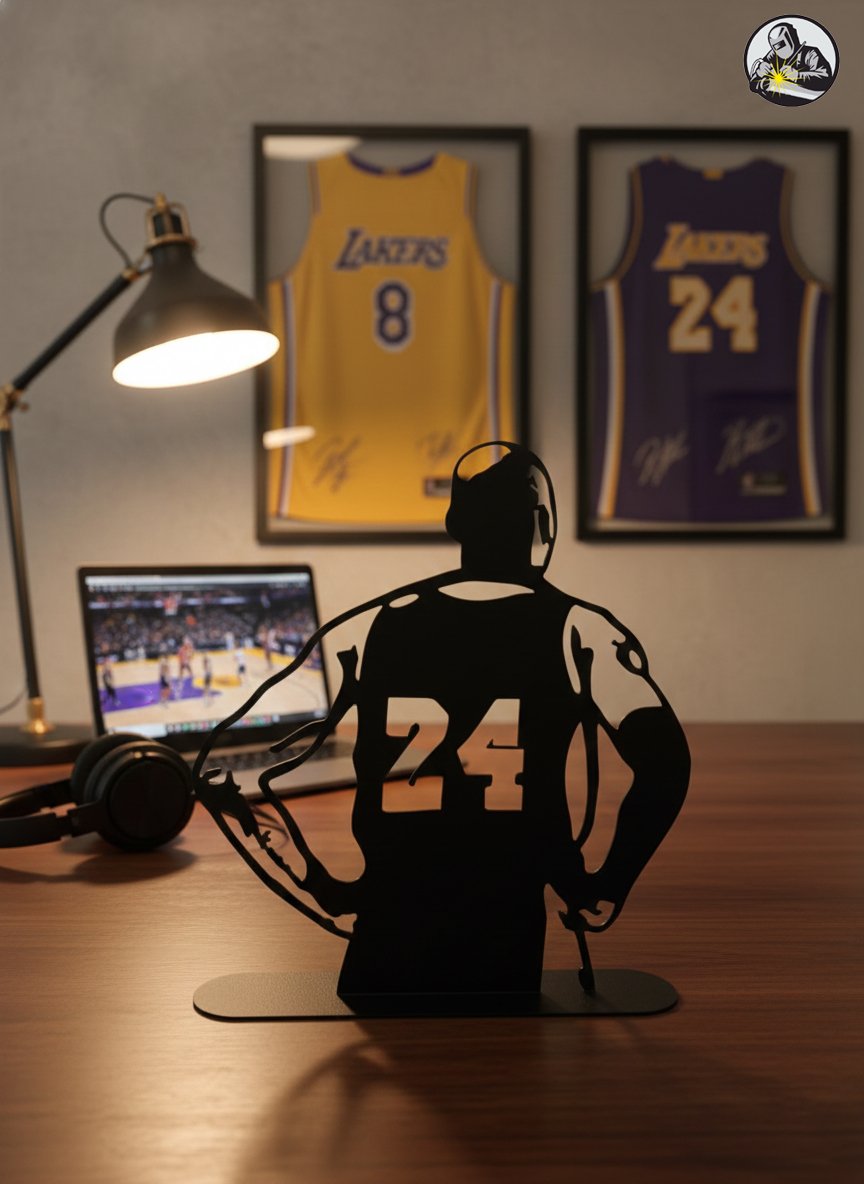 Kobe Bryant Desktop Metal Silhouette