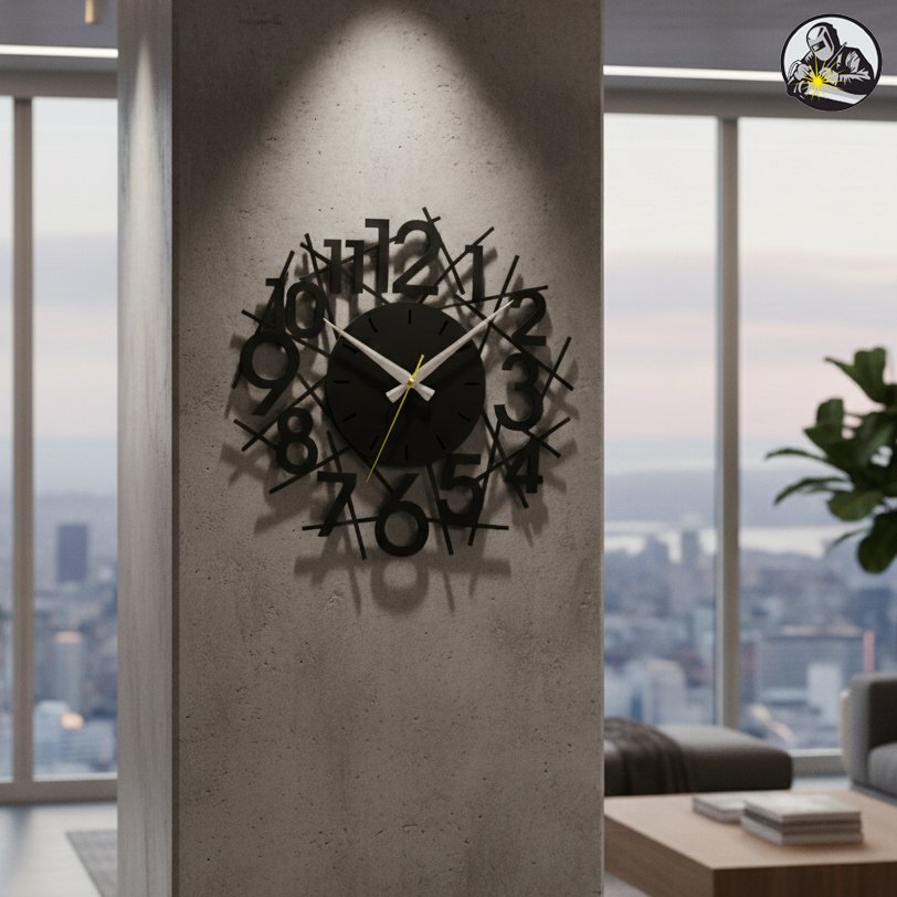 Abstract Timepiece Wall Clock